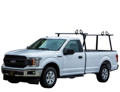 Image showing  Black Aluminum Ladder Rack with Adjustable Height and Clamp On Mount, 800 lb. Load Capacity