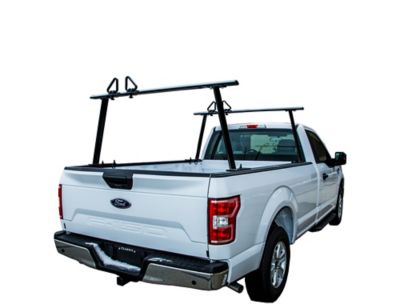 Image showing  Black Aluminum Ladder Rack with Adjustable Height and Clamp On Mount, 800 lb. Load Capacity