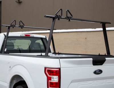 Image showing 5 th Buyers Products Black Aluminum Ladder Rack with Adjustable Height and Clamp On Mount, 800 lb. Load Capacity
