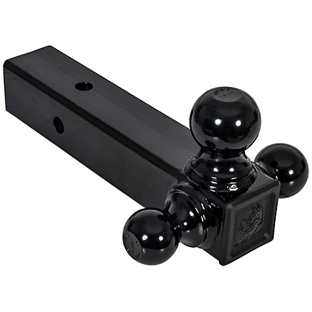 Buyers Products Tri-Ball Hitch with Black Towing Balls for 2-1/2 Inch Receivers