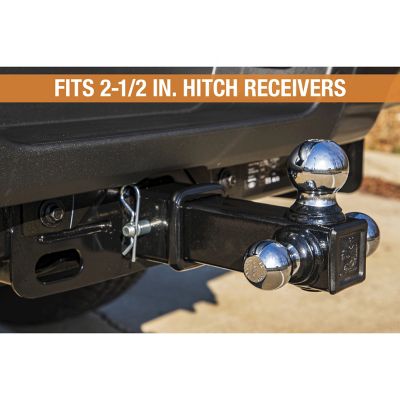 Image showing  Tri-Ball Hitch With Chrome Towing Balls for 2-1/2 in. Receivers