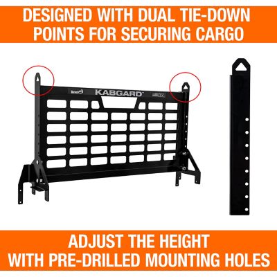 Image showing  54 in. Gloss Black Kabgard Universal Headache Rack with Mounting Kit for Service Body Trucks