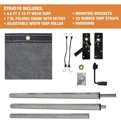 Image showing  4.6 ft. x 10 ft. Roll Tarp Kit for 8 Foot Poly DumperDogg Inserts