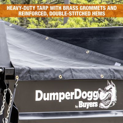 Image showing  4.6 ft. x 10 ft. Roll Tarp Kit for 8 Foot Poly DumperDogg Inserts