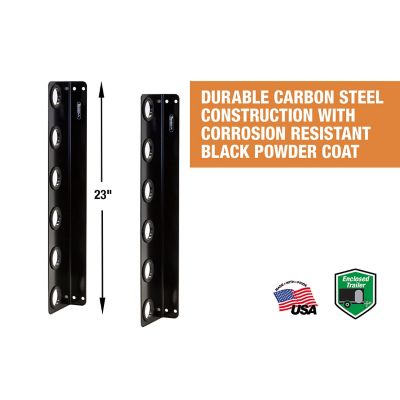 Image showing  Universal Horizontal Hand Tool Rack for Enclosed Landscaping Trailers