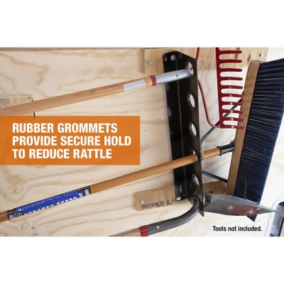 Image showing  Universal Horizontal Hand Tool Rack for Enclosed Landscaping Trailers