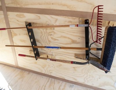 Image showing 6 th Buyers Products Universal Horizontal Hand Tool Rack for Enclosed Landscaping Trailers
