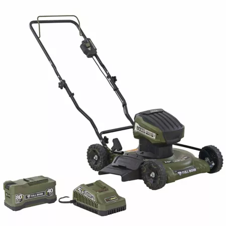 Full Boar 20 in 80V 2-in-1 Lithium-Ion Push Lawn Mower Battery and Charger Included Push Lawn Mowers