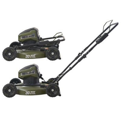 Image showing  20 in. 80V 2-in-1 Lithium-Ion Push Lawn Mower, Battery and Charger Included