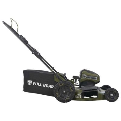 Image showing  21 in. 80V 3-in-1 Lithium-Ion Push Lawn Mower, 2 Batteries and 1 Charger Included