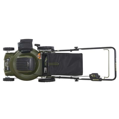 Image showing 6 th Full Boar 21 in. 80V 3-in-1 Lithium-Ion Push Lawn Mower, 2 Batteries and 1 Charger Included