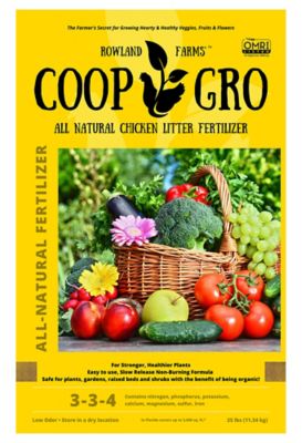 Coop Gro Omri Certified Organic Pelletized Chicken Litter Fertilizer, 25 lb.