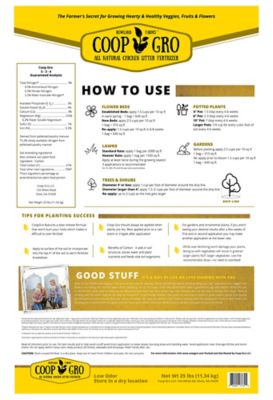 Image showing  25 lb. 640 sq. ft. Omri Certified Organic Pelletized Chicken Litter Fertilizer