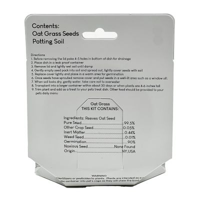 Image showing  Oat Grass Grow Kit for SA Consumable