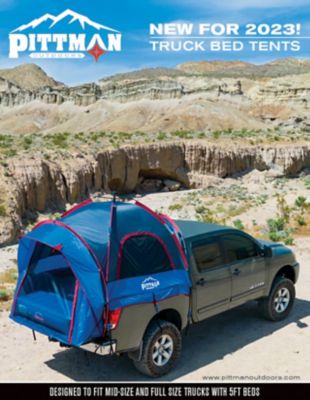 Pittman Outdoors EZ-Up Mid-Size Truck Bed Tent, 5 ft. Beds