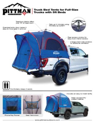 Image showing  EZ-Up Mid-Size Truck Bed Tent, 5 ft. Beds