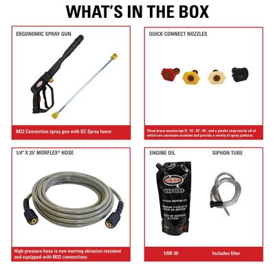 Image showing 6 th SIMPSON 3,300 PSI 2.4 GPM Gas Cold Water Premium Residential Pressure Washer, HONDA GCV200 with Axial Cam Pump