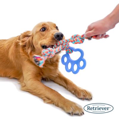 Image showing  Tug-O-War Colorful Emoji Rope Dog Toy, Assorted Colors