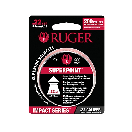 Ruger .22 Cal Impact Pointed Pellet