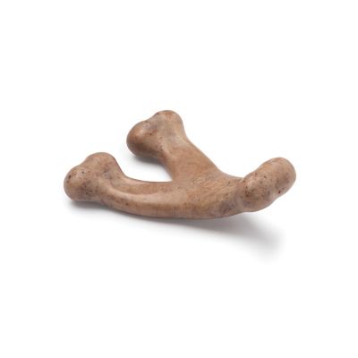 Image showing  Rubber Bone/Wishbone Bacon Dog Chew Toys, 2-Pack