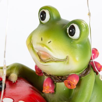 Image showing  7.09 in. Solar Powered Spring Bird Tabletop Decor Set of 2