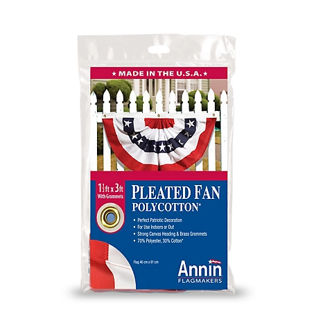 Annin Mini Patriotic Pleated Fans