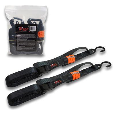 TorkStrap HD750 14 ft. x 1.5 ft. ft. Spring Loaded Heavy Duty Tie Down Straps, 2 Pack