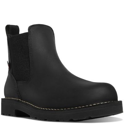 Danner Men's Bull Run Chelsea 6 in. Black Work Boots