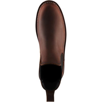 Image showing  Men's Bull Run Chelsea 6 in. Brown Wedge Steel Toe Work Boots