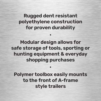 Image showing  Rotomolded Trailer Tongue Box