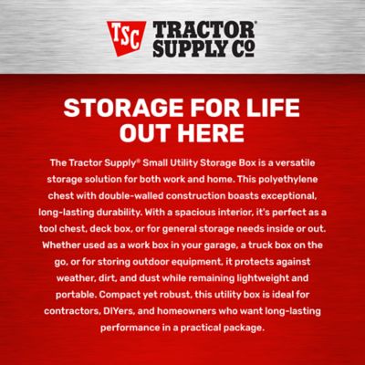 Image showing 6 th Tractor Supply Small Rotomolded Utility Box