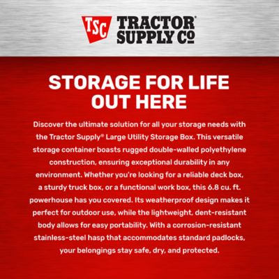 Image showing 6 th Tractor Supply Large Rotomolded Utility Box