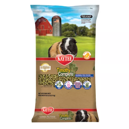 Kaytee Timothy Complete Guinea Pig Food 9.5 lb Bag Guinea Pig Food