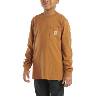 Carhartt Boys' Graphic Long-Sleeve Pocket T-Shirt