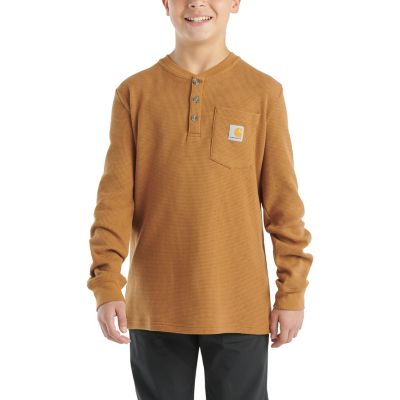 Image showing  Boys' Long-Sleeve Henley Pocket T-Shirt, CA6614-K01