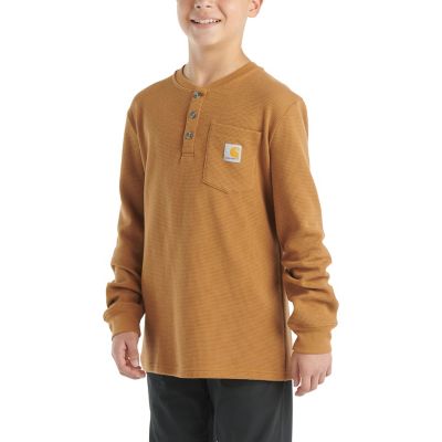 Image showing  Boys' Long-Sleeve Henley Pocket T-Shirt, CA6614-K01