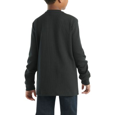 Image showing  Boys' Long-Sleeve Henley Pocket T-Shirt, CA6614-K01