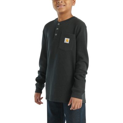Image showing  Boys' Long-Sleeve Henley Pocket T-Shirt, CA6614-K01