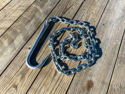 Image showing  3/8 in. x 83 in. Chain with J-Hook
