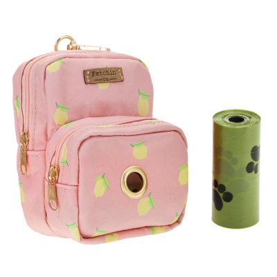 Fetchin' Co Pet Lemonade Mini Backpack Waste Bag Holder