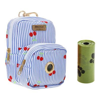 Fetchin' Co Pet Cherry Pin Stripe Mini Waste Bag Holder