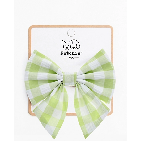 Fetchin' Co Pet Gingham Bow