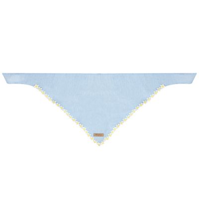 Image showing  Chambray Flower Pet Bandana