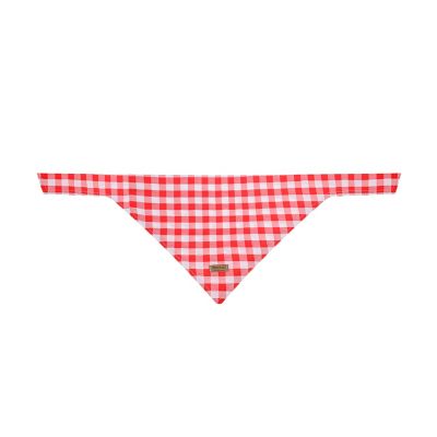 Image showing  Red Plaid Pet Bandana