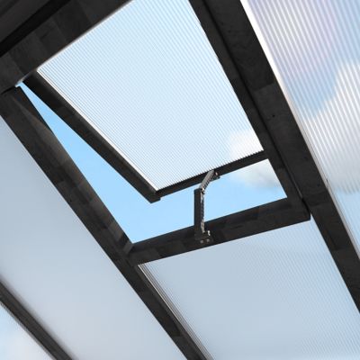 Image showing 8 th Veikous 6 ft. x 10 ft. Wooden Black Garden Greenhouse with Multi-Layer Polycarbonate Panels and Roof