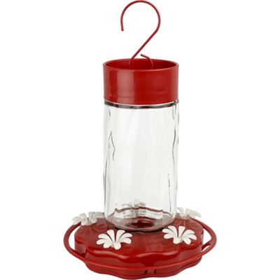 Nature's Way Scarlet Swirl Glass Hummingbird Feeder, 20 oz.
