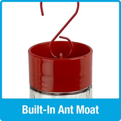 Image showing 5 th Nature's Way Scarlet Swirl Glass Hummingbird Feeder, 20 oz.