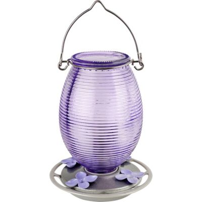 Image showing 5 th Nature's Way Lilac Dreams Antique Glass Hummingbird Feeder, 29 oz.