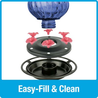 Image showing 7 th Nature's Way Perfect Pitcher Antique Glass Hummingbird Feeder, 32 oz.