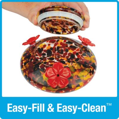 Image showing 5 th Nature's Way Molten Top Fill Hummingbird Glass Feeder, 16 oz.